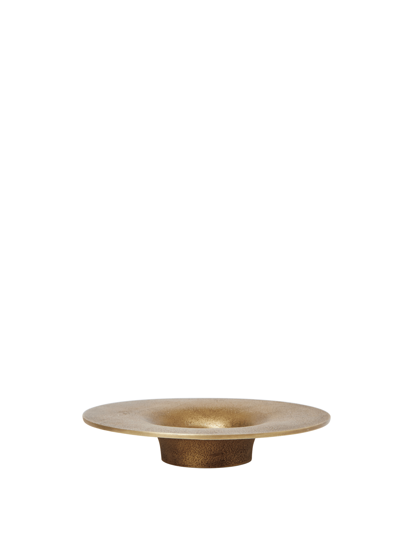 Soothe Block Candle Holder - Brass Finish