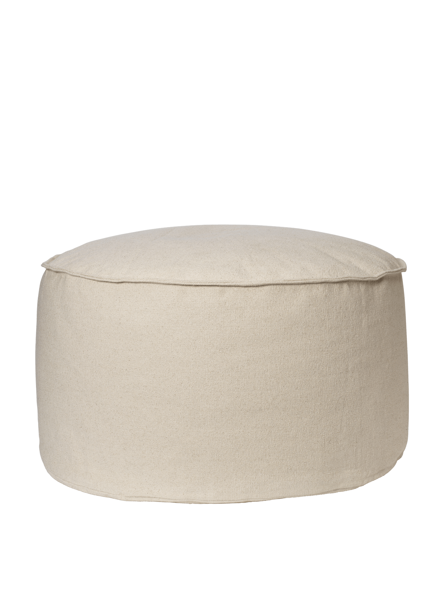 Aun Cotton Pouf - Ø80 - Off-White
