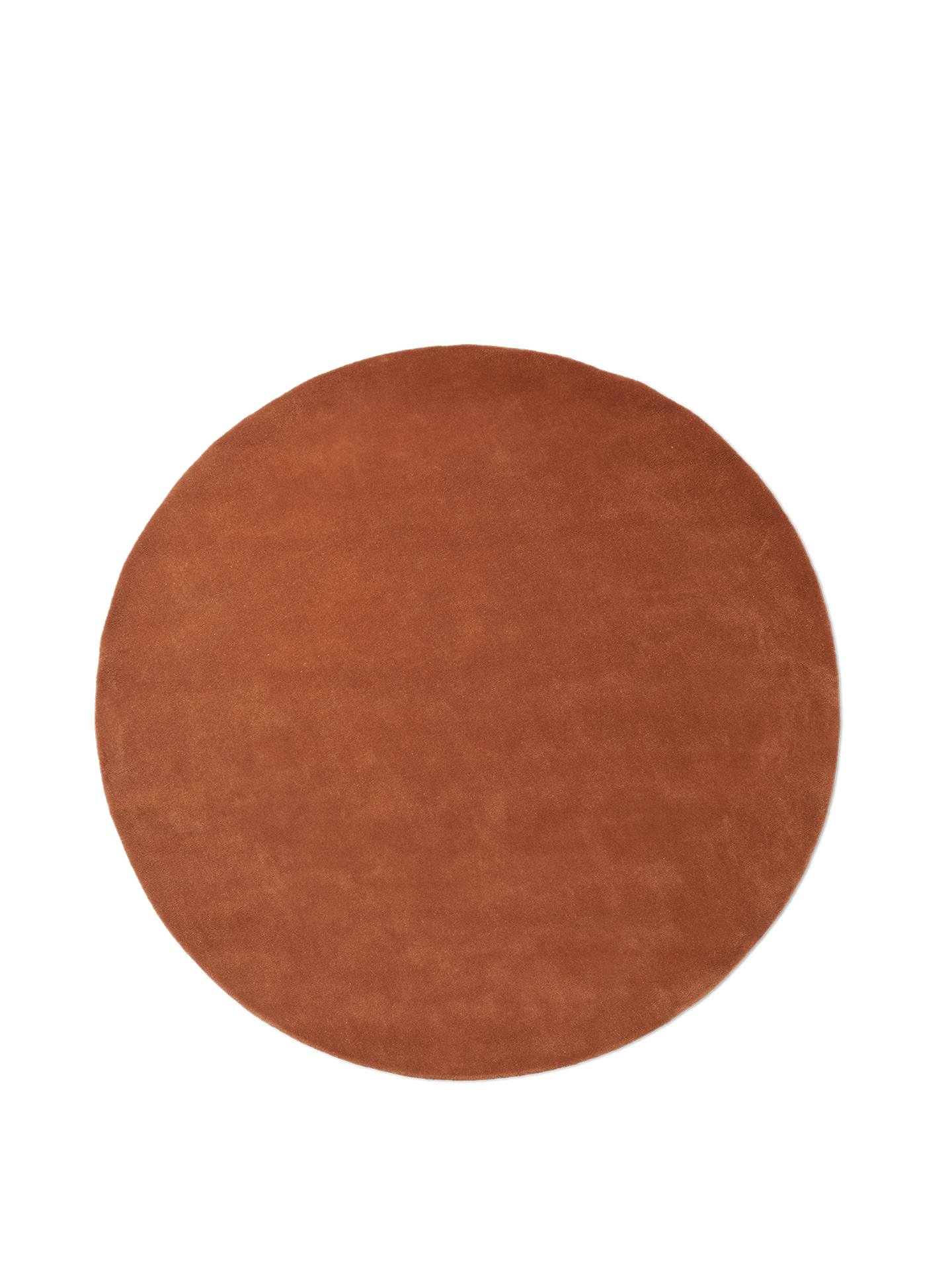 Stille Tufted Rug - Round - Red Brown