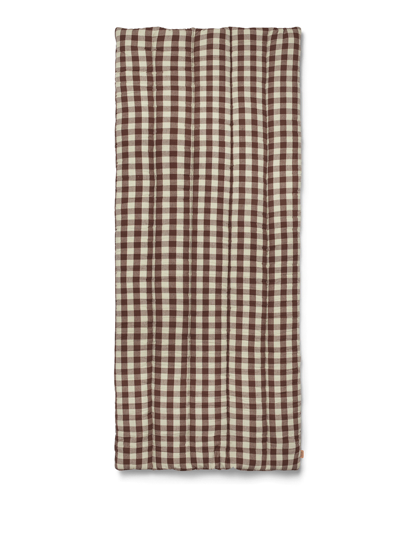 Bothy Check Quilted Mattress - Cinnamon/Grey Green