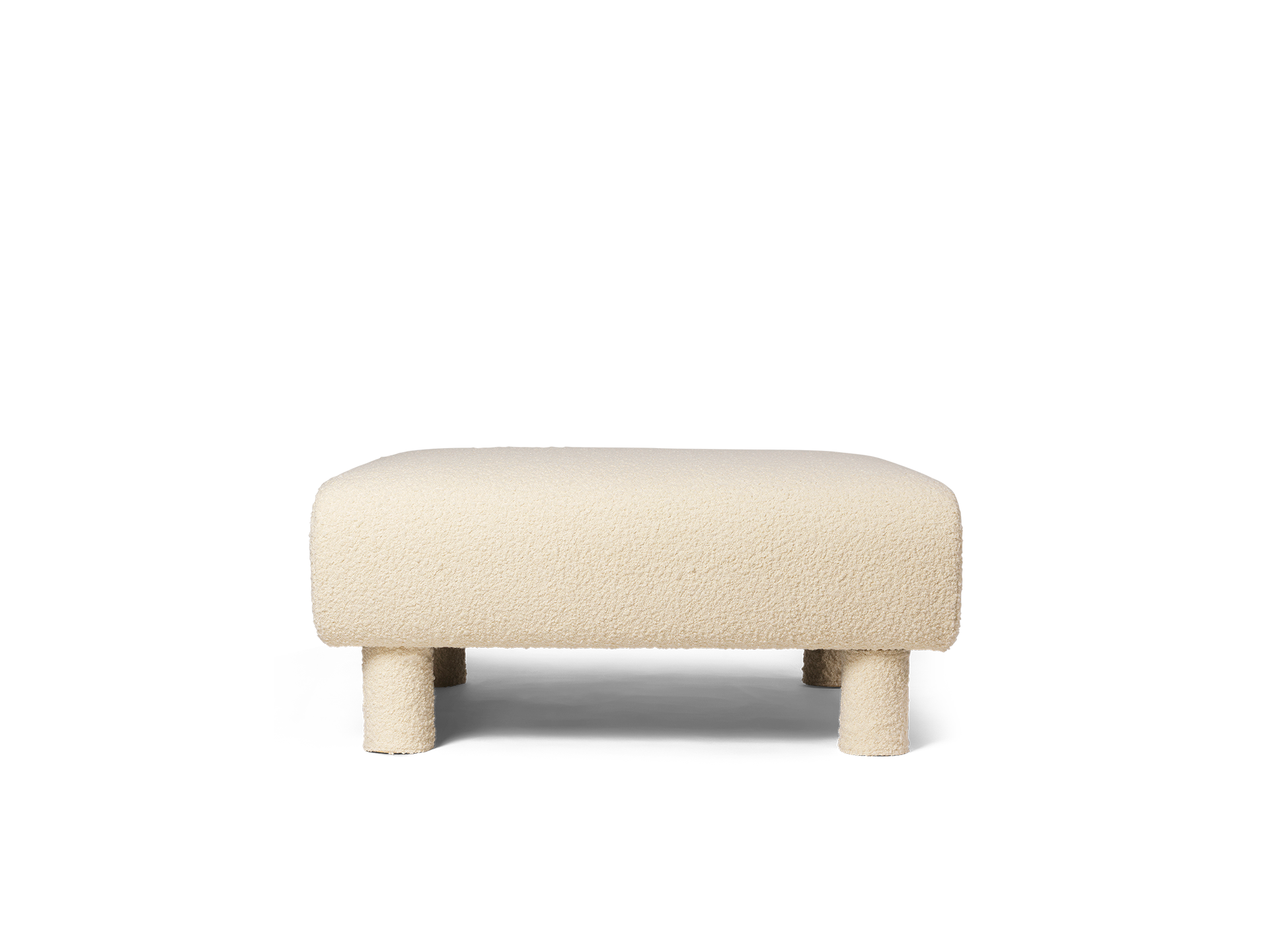 Dase Ottoman - Nordic Bouclé - Off-White