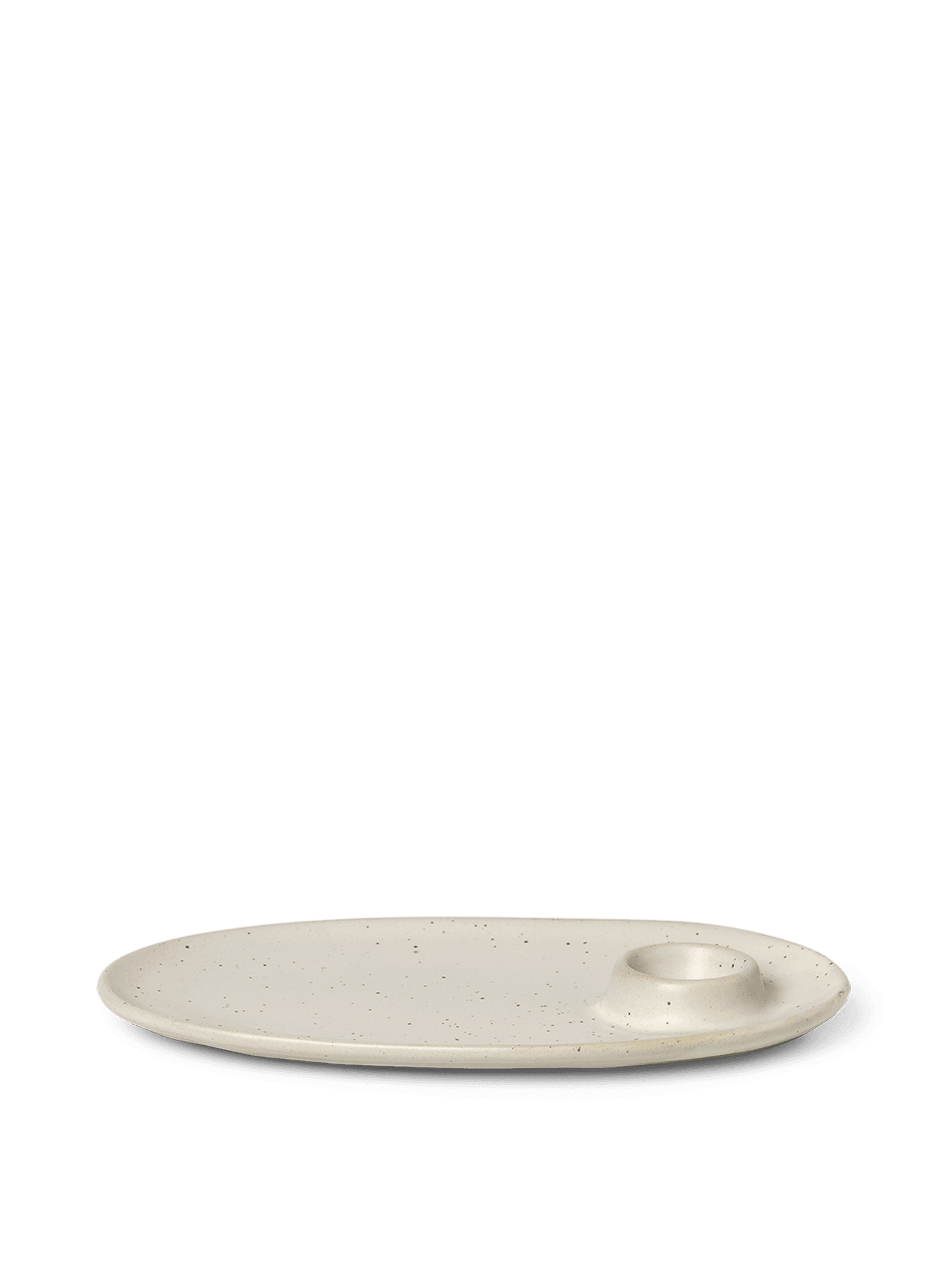 Flow Breakfast Plate - Off-White Speckle