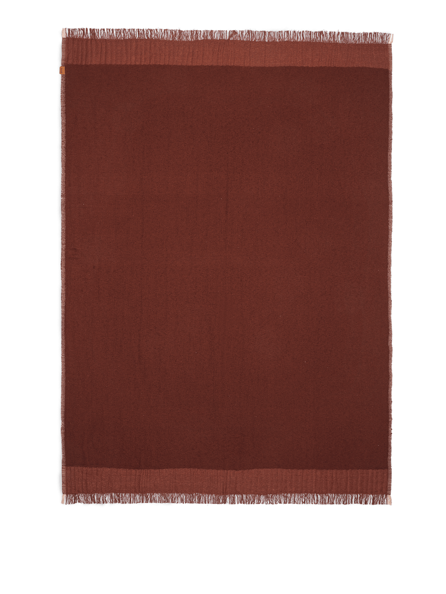 Weaver Throw - Red Brown