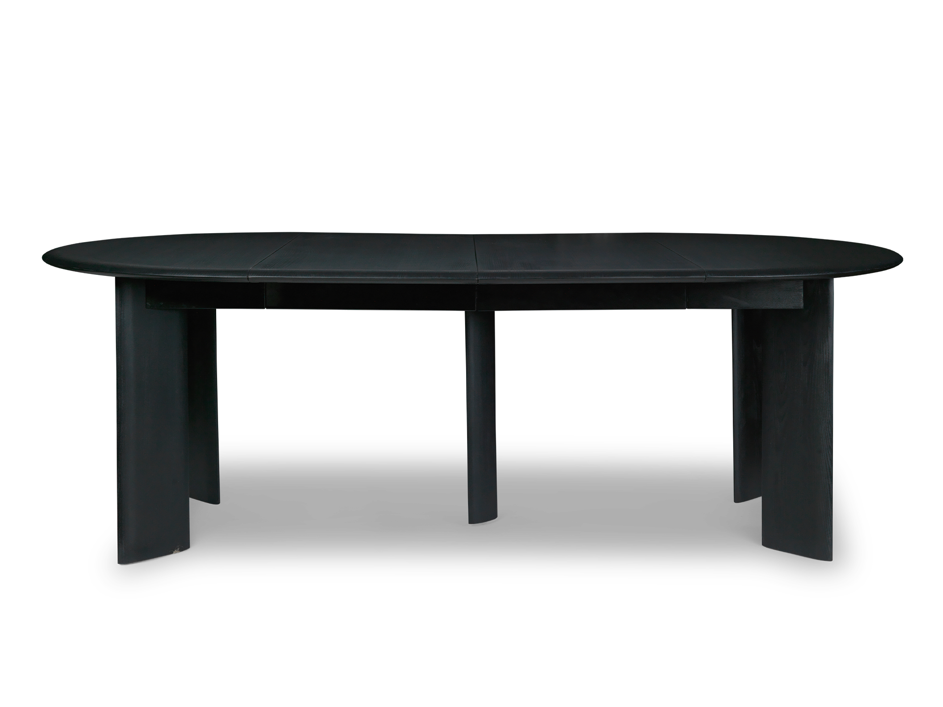 Bevel Table - Extendable x 2 - Black Oiled Beech