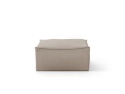 Catena Pouf Square S500 in natural cotton linen