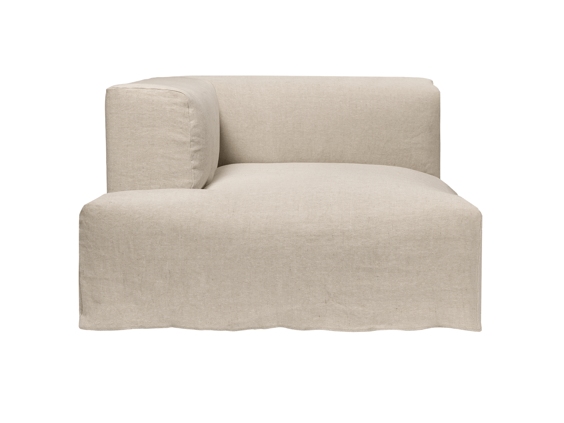 Catena Sofa Chaise Longue Left L600 - Loose Drape - Natural