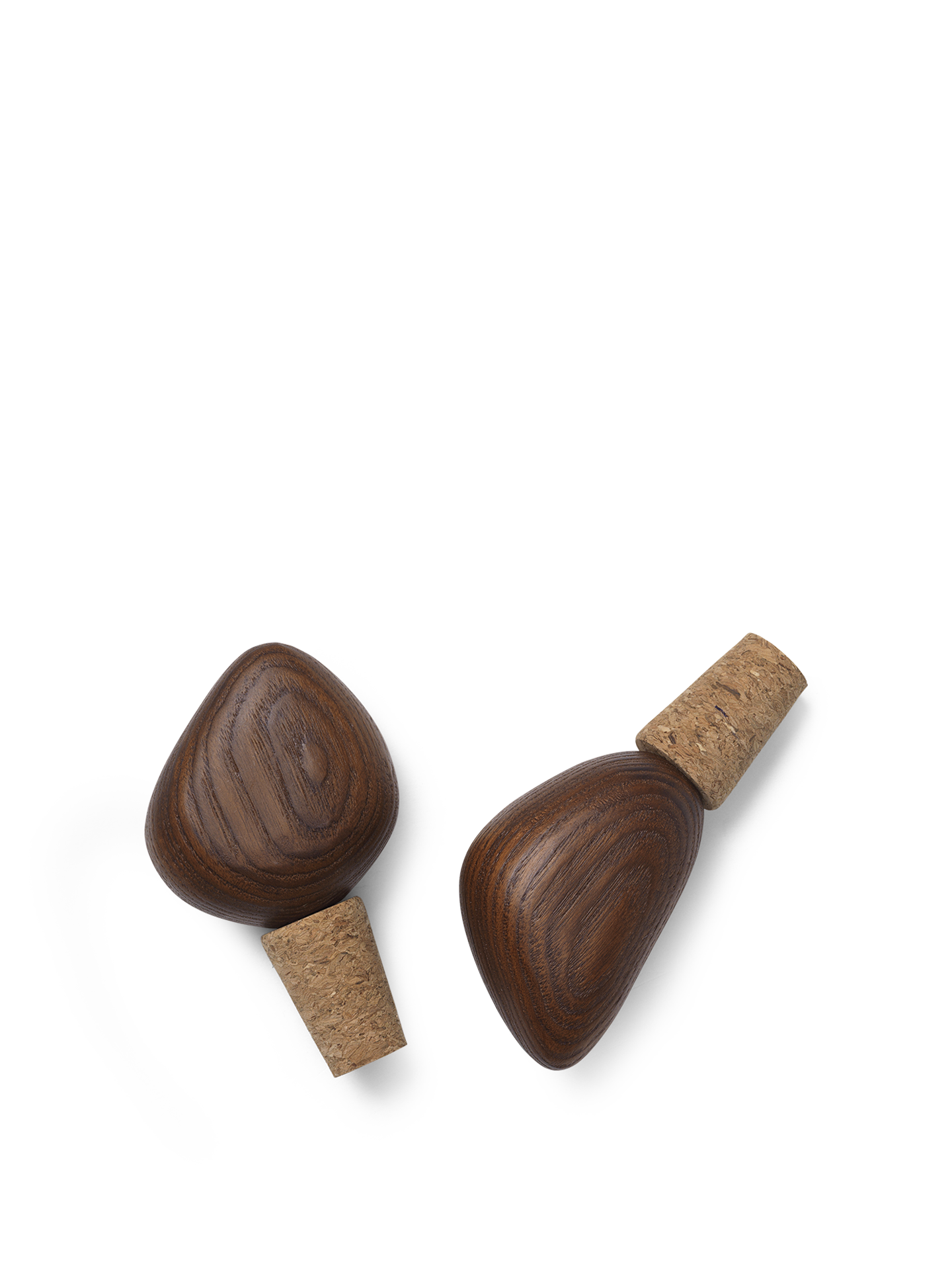 Cairn Wine Stoppers - Set of 2 - Dark Brown