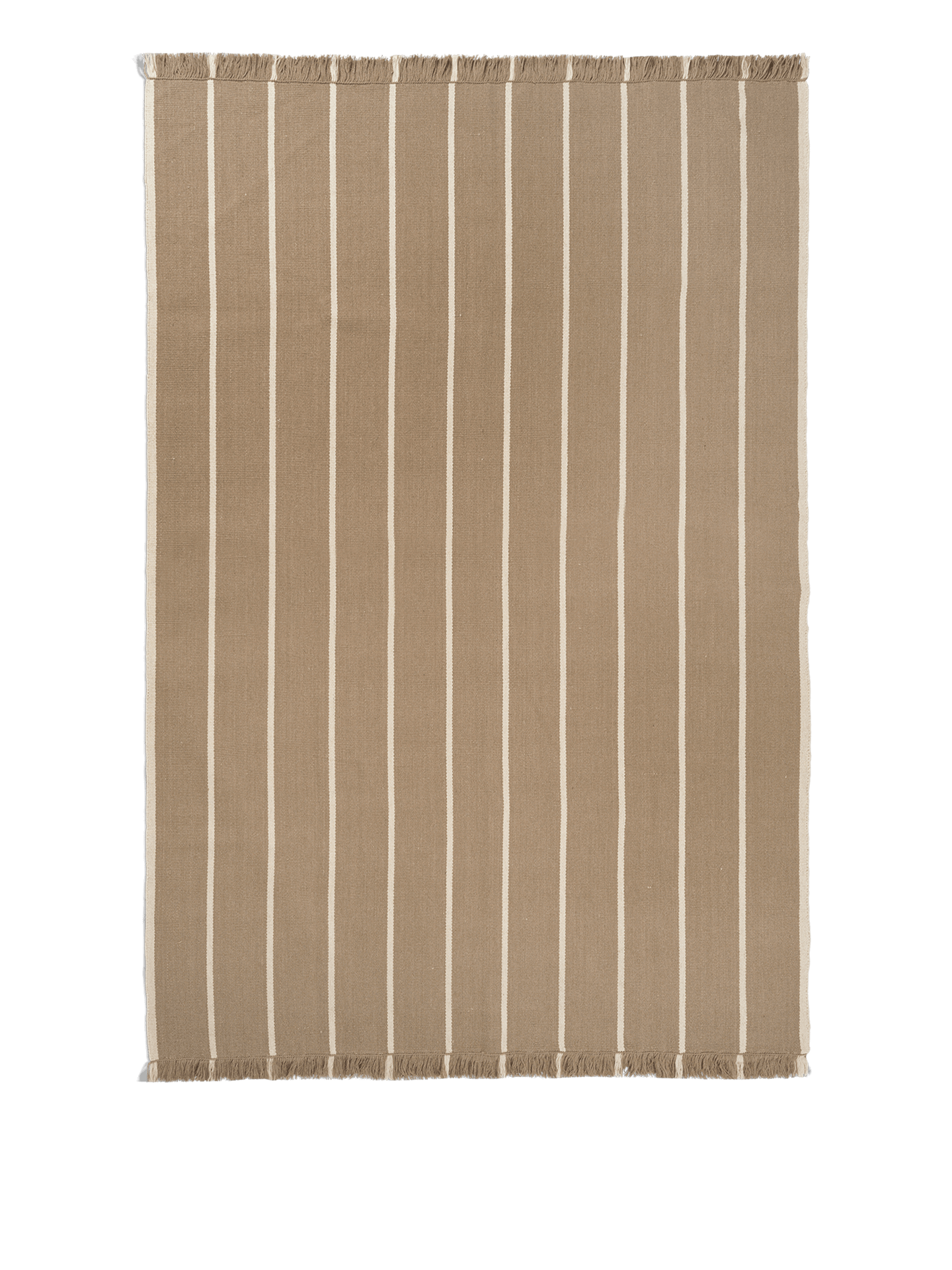 Calm Kelim Rug - Dark Sand/Off-White