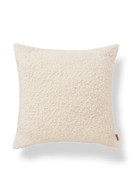 Moor Cushion in off-white with a textured bouclé weave
