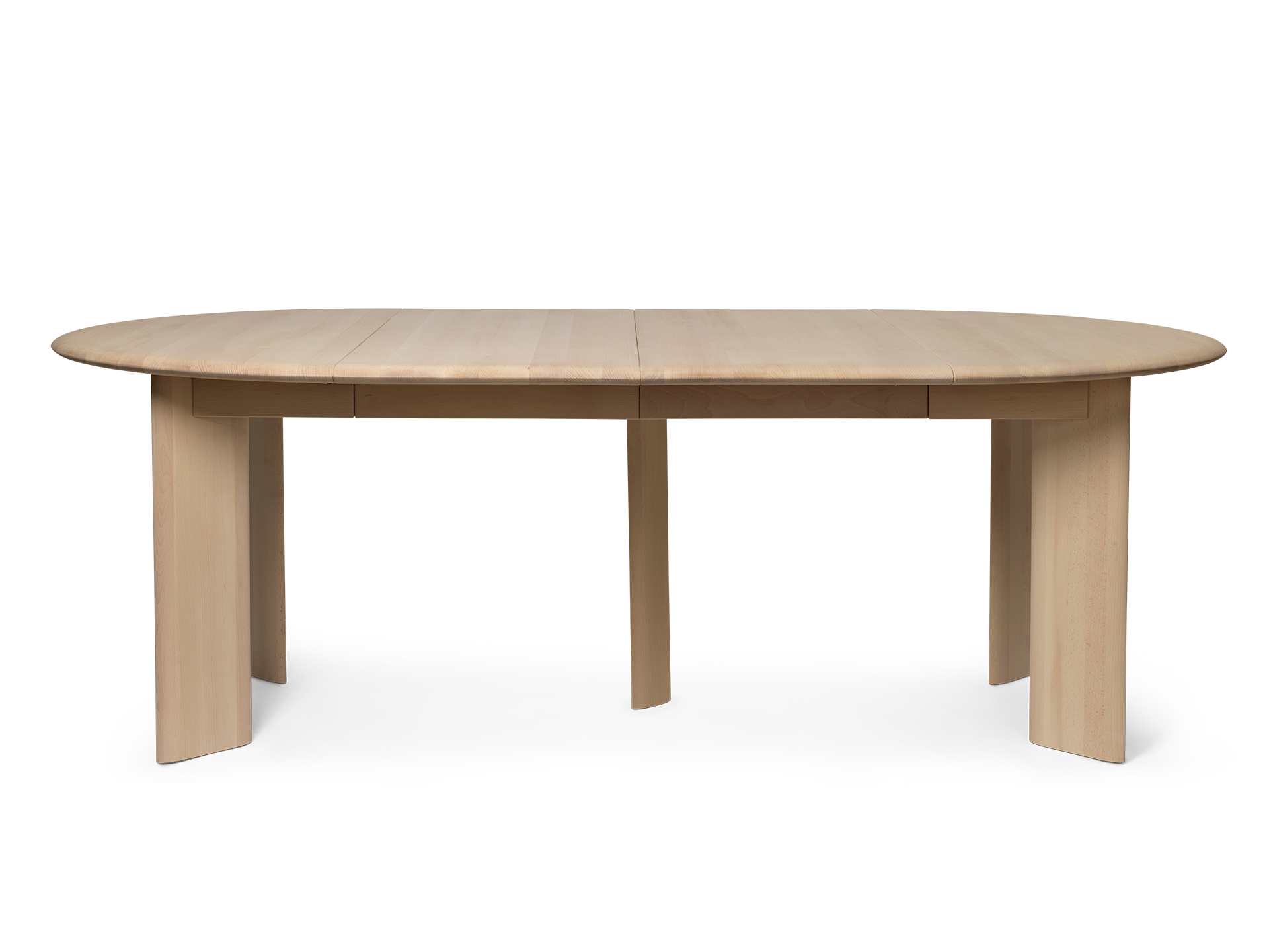 Bevel Table - Extendable x 2 - White Oiled Beech