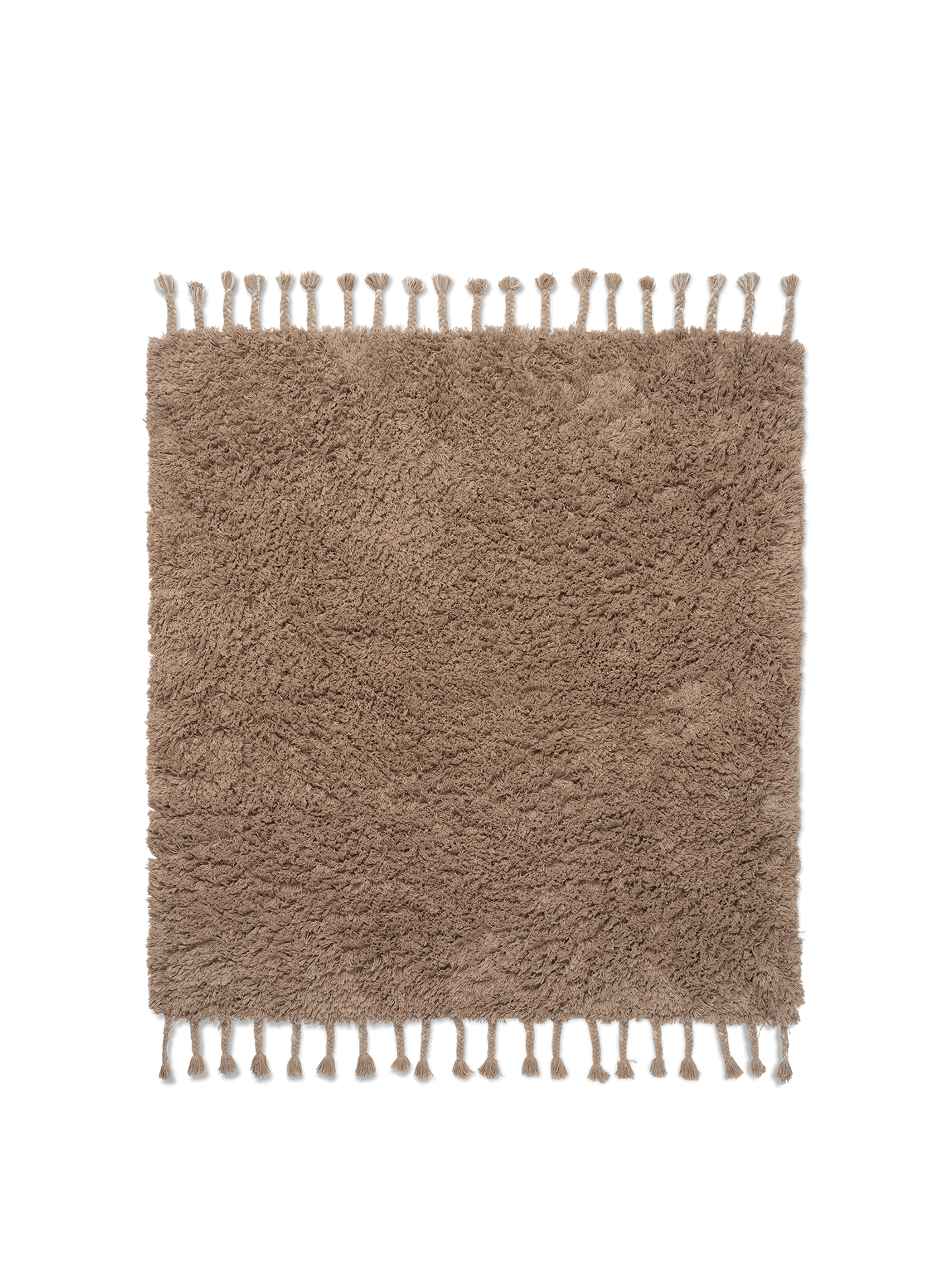 Amass Long Pile Rug - White Pepper