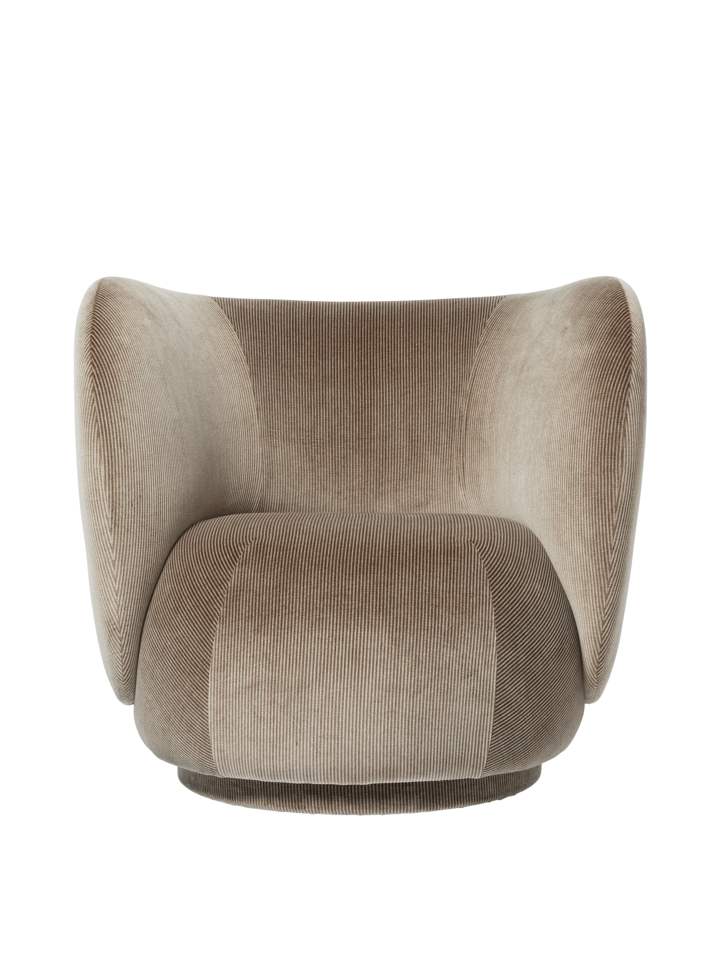 Rico Lounge Chair - Devoré Velvet - Flint Grey