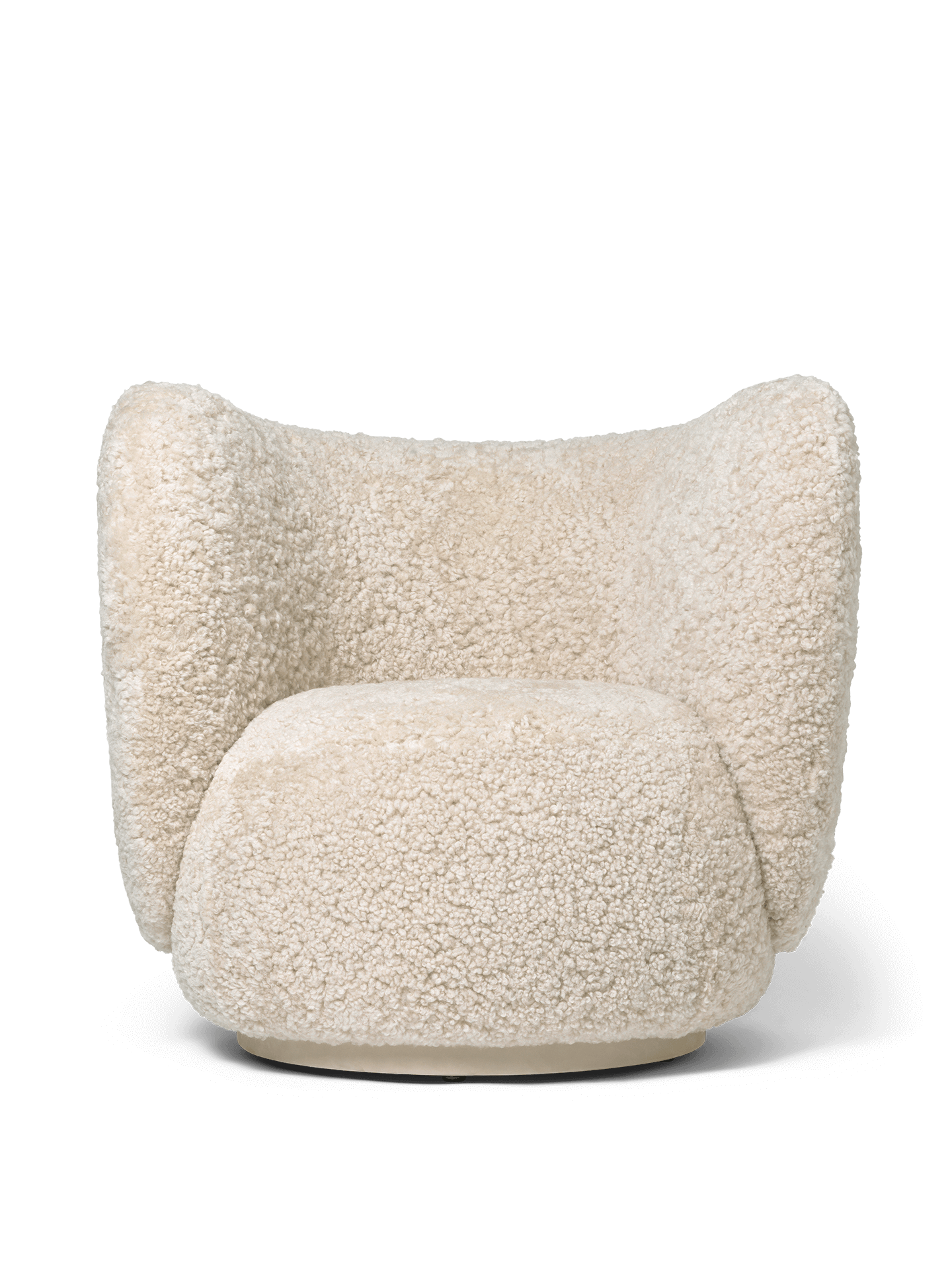 Rico Lounge Chair - Sheepskin - Moonlight