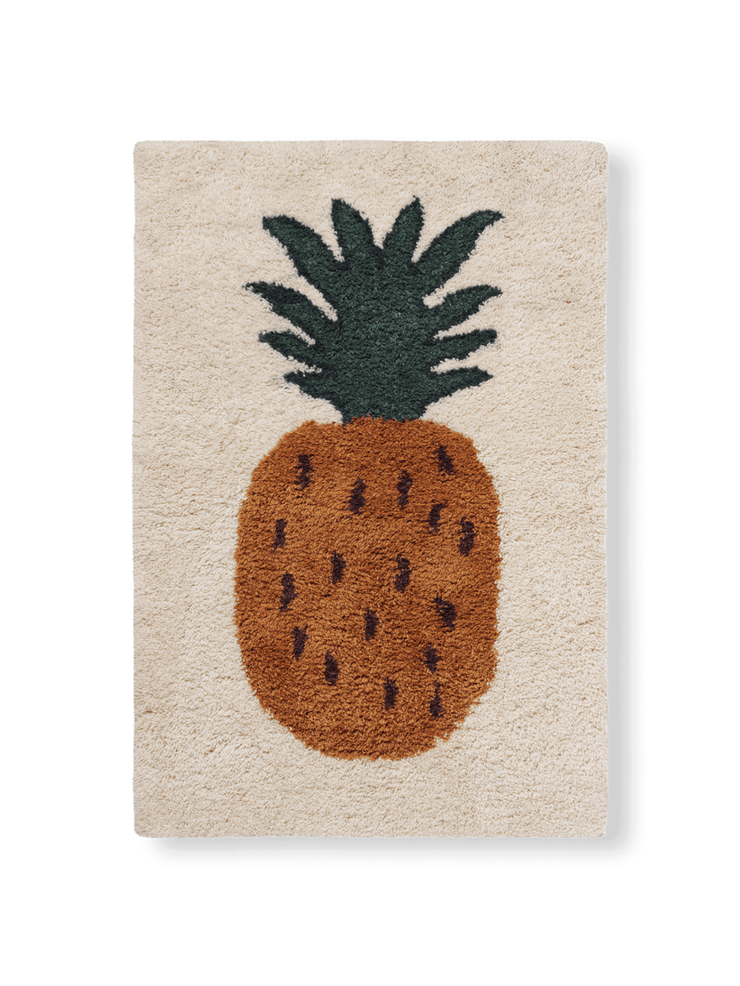 Pineapple Rug Wool Fruiticana Tufted Pineapple Rug | Ferm Living KIDS