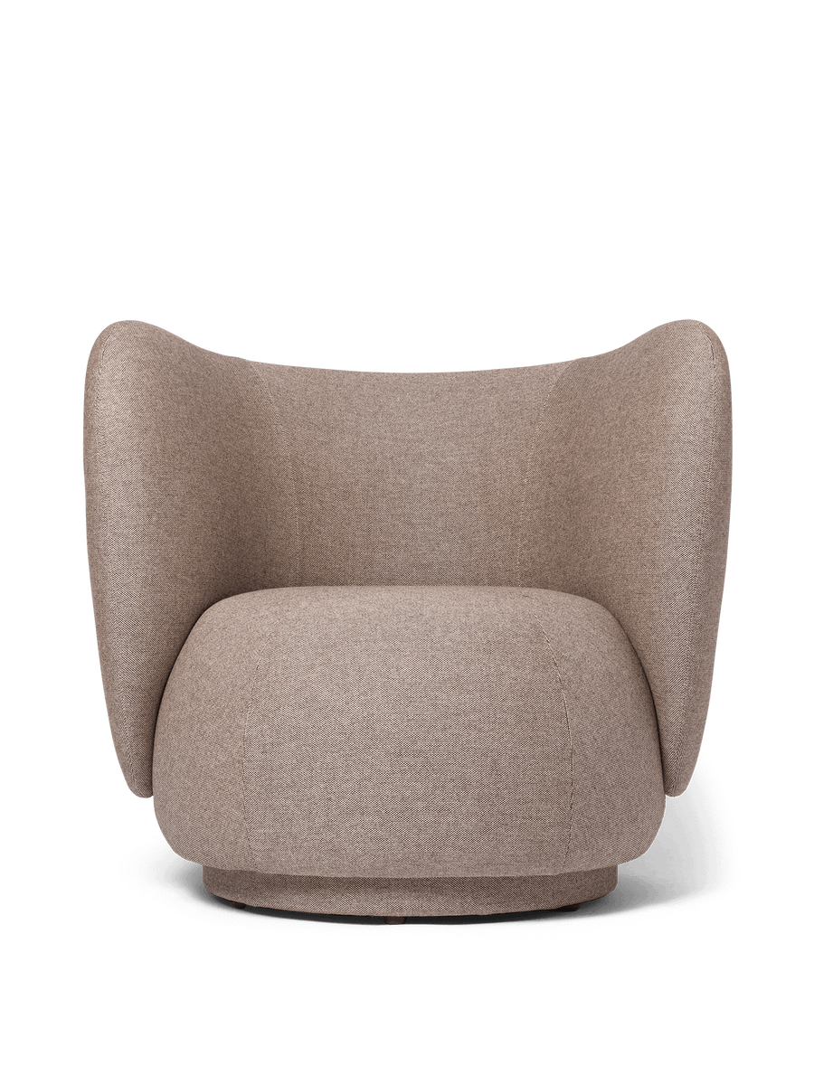 Rico Lounge Chair - Swivel - Main Line Flax - Coffee – Ferm Living