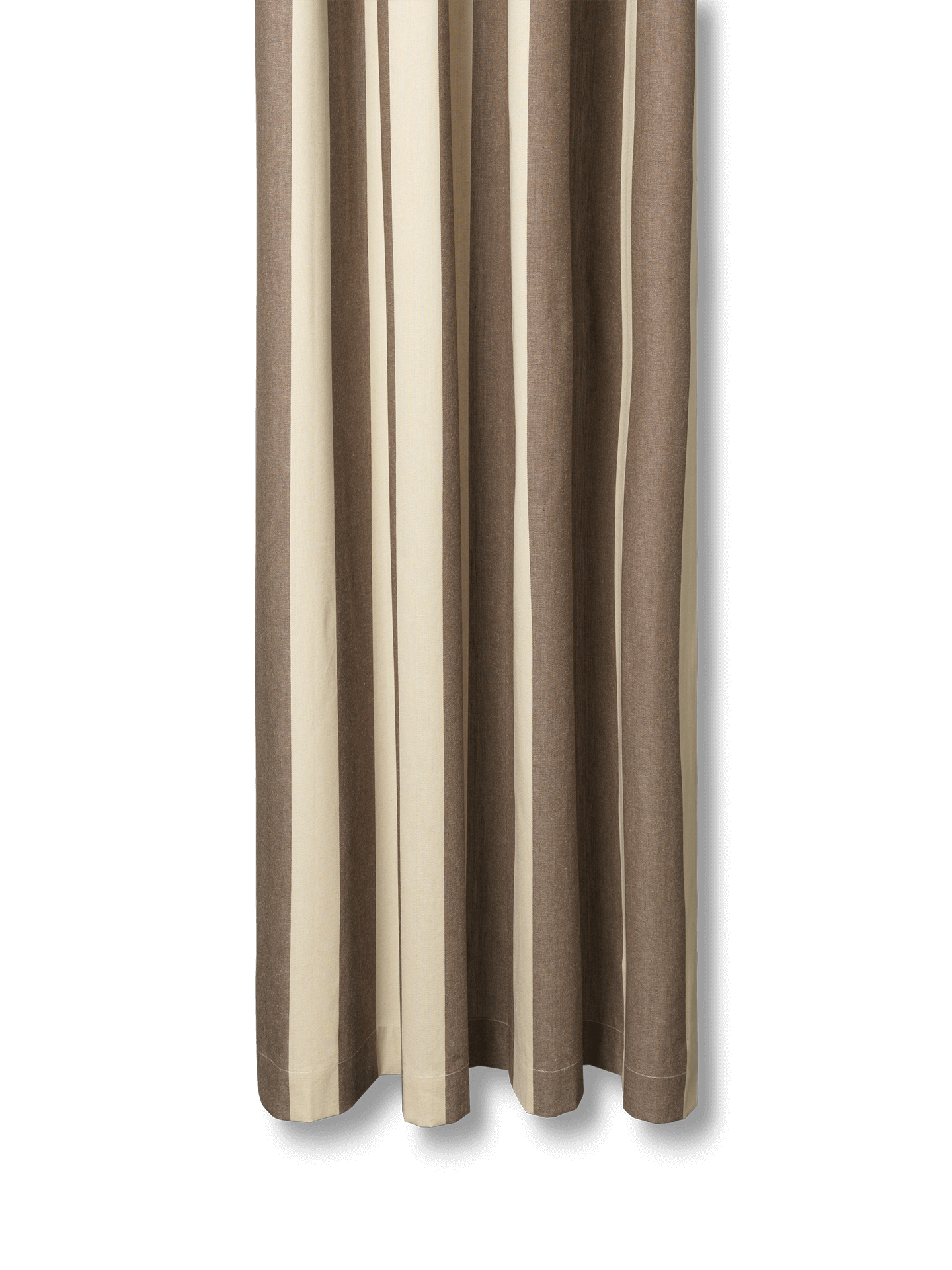 Chambray Shower Curtain - Carob Brown/Parchment