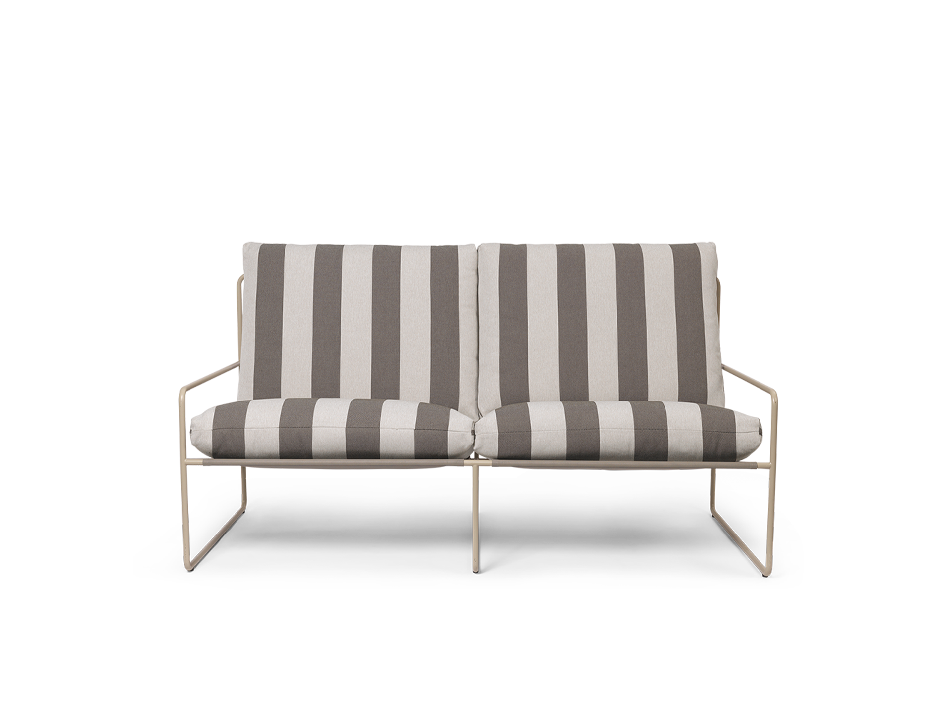Desert 2-seater - Cashmere - Stripe - Chocolate