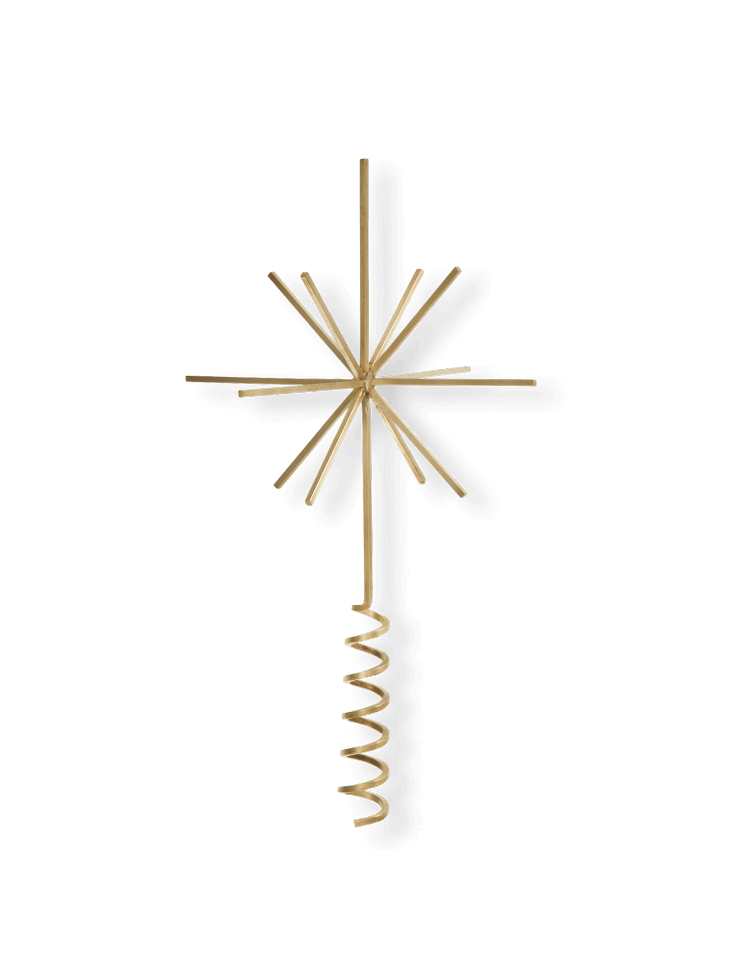 Christmas Tree Top Star - Brass