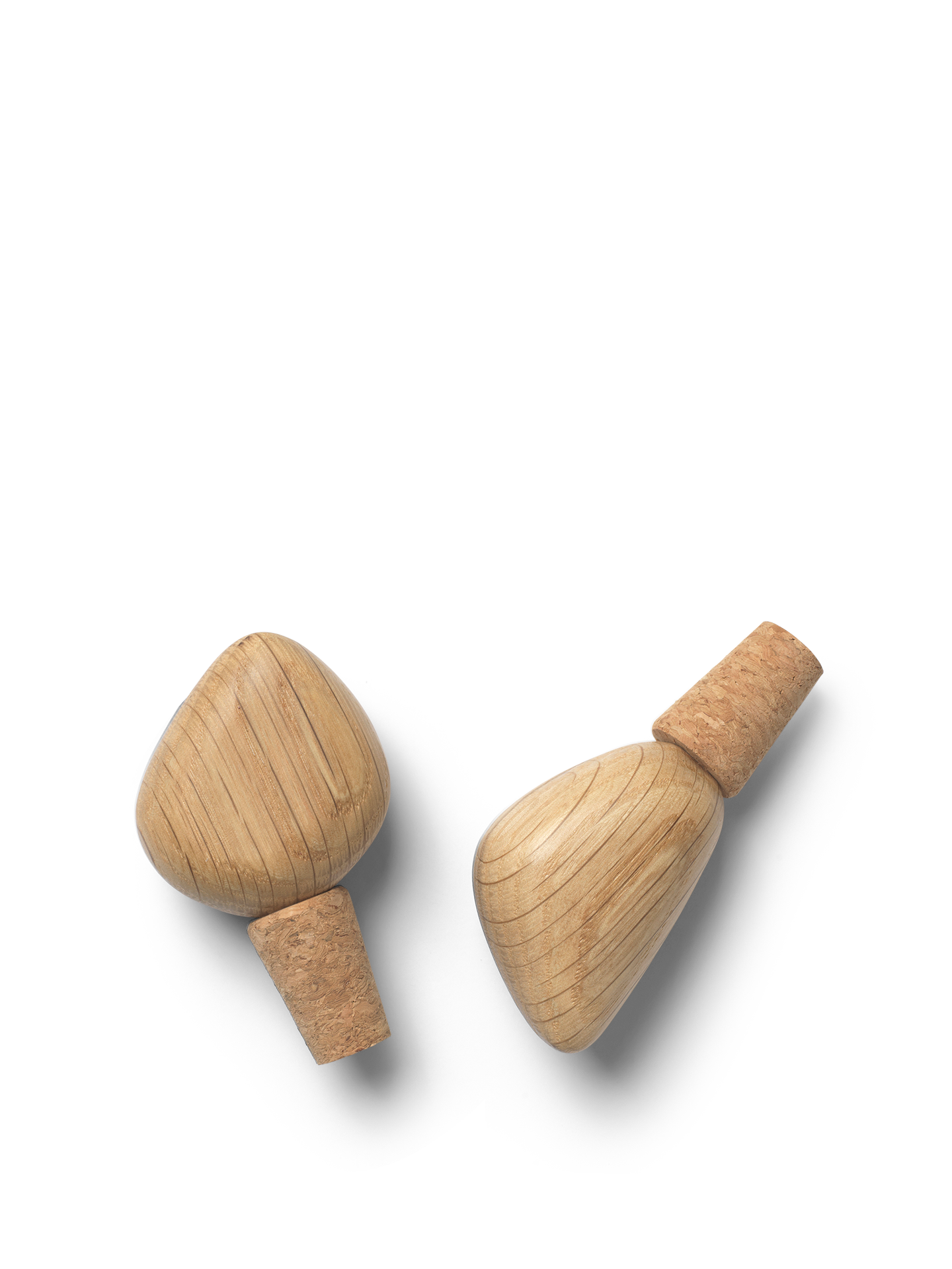 Cairn Wine Stoppers - Set of 2 - Oak