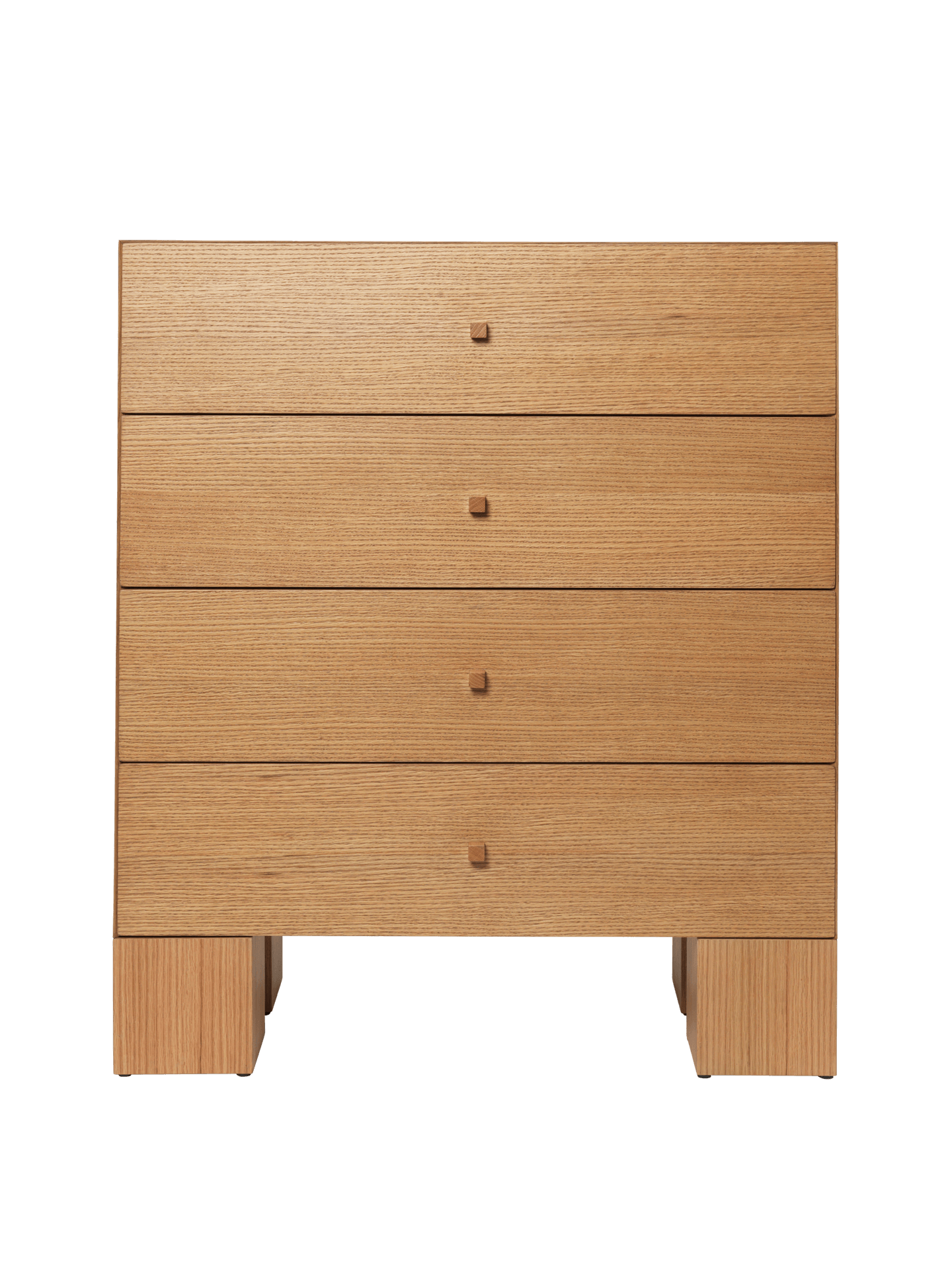 Kuben Drawers - 1x4 - Natural Oak Veneer