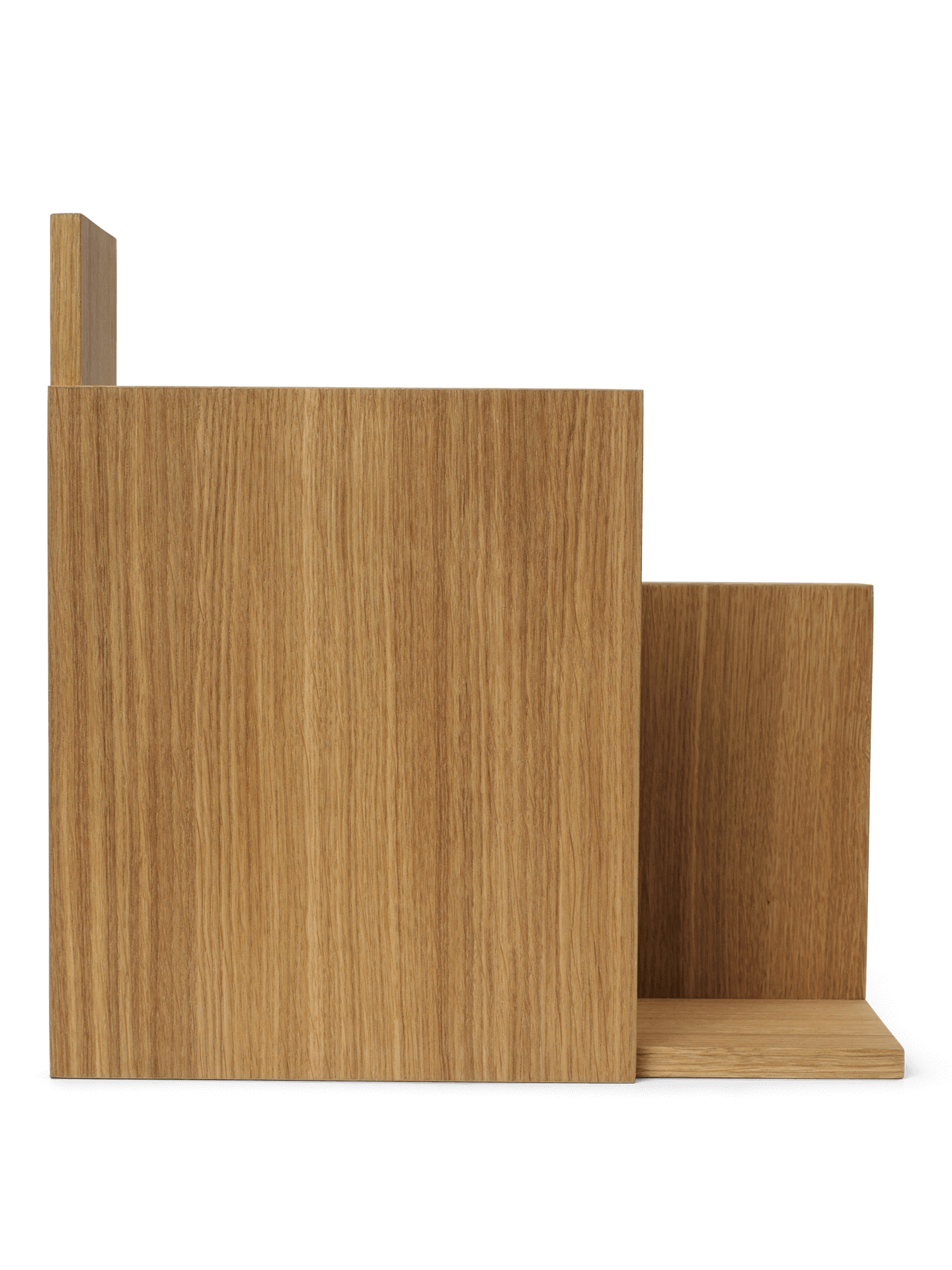 Stagger Shelf - Square - Oiled Oak