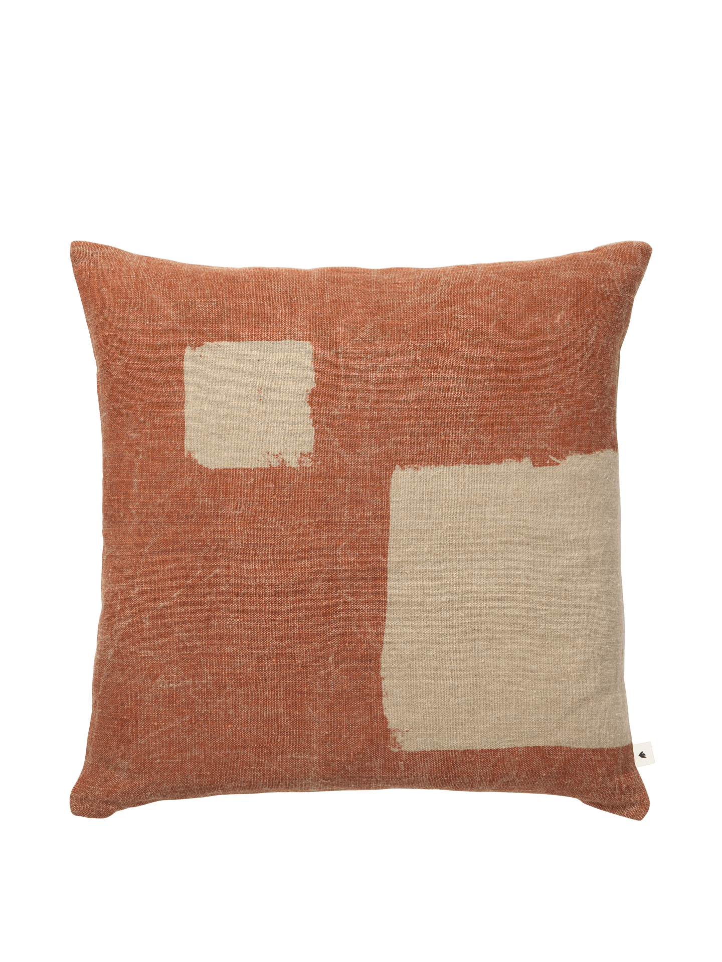 Oleo Cushion Cover - Terracotta/Natural