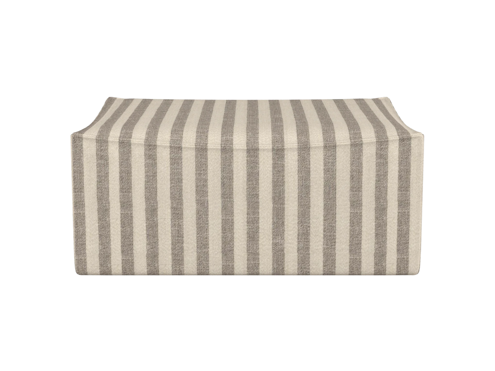Catena Pouf Rectangular S501 - Louisiana - Sand/Off-White