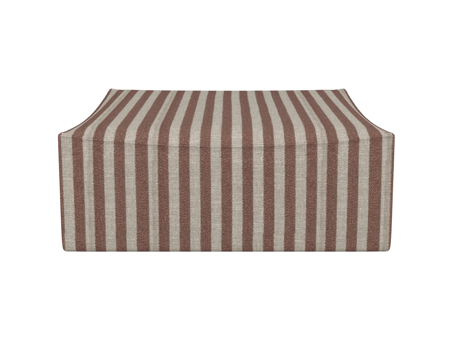 Catena Pouf Square L500 - Louisiana - Sand/Chocolate