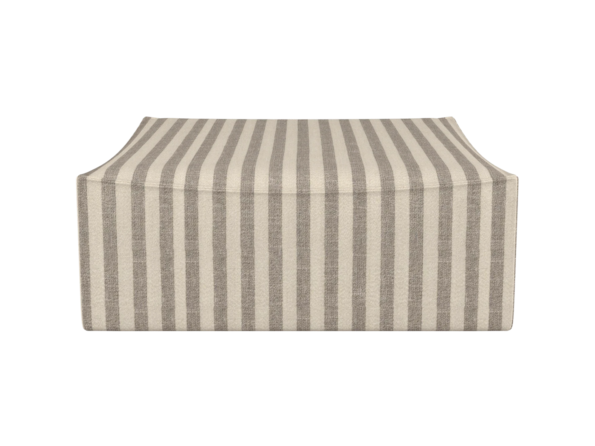 Catena Pouf Square L500 - Louisiana - Sand/Off-White