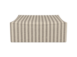 Catena Pouf Square L500 à rayures Louisiana sable/blanc cassé