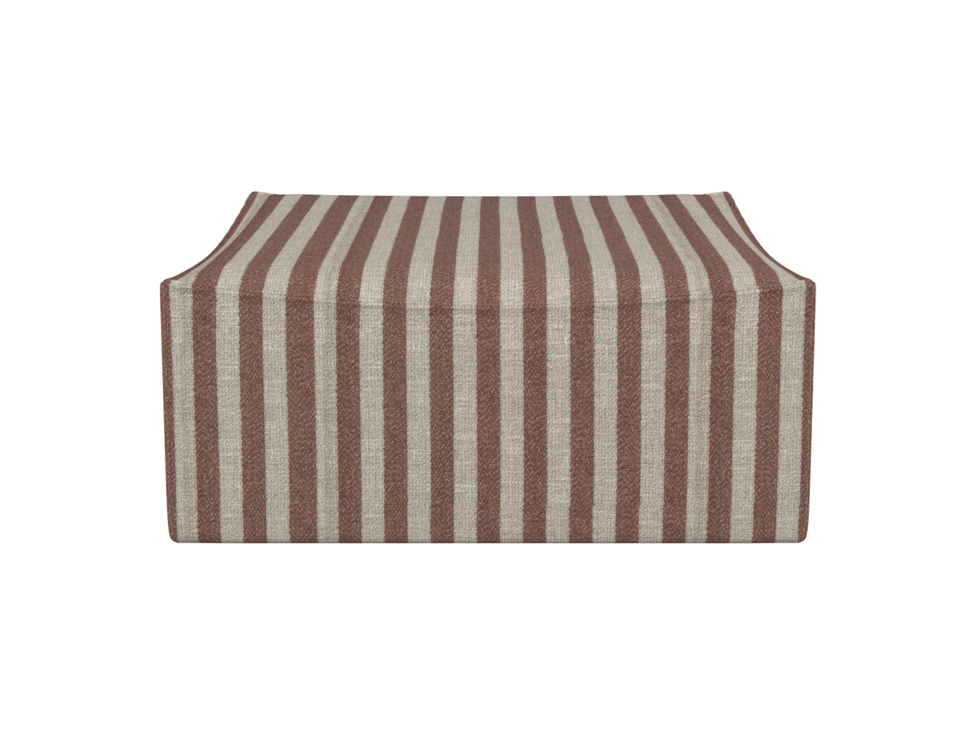 Catena Pouf Square S500 - Louisiana - Sand/Chocolate
