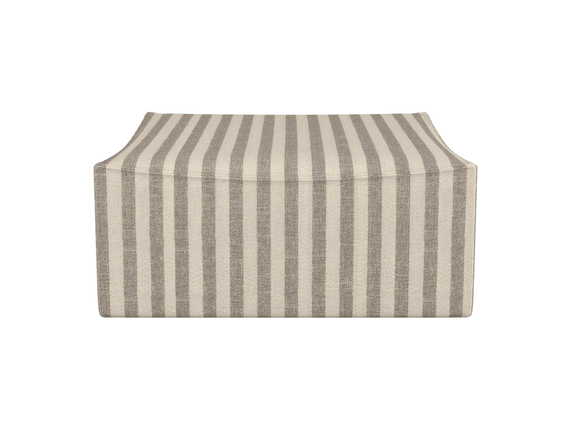 Catena Pouf Square S500 - Louisiana - Sand/Off-White