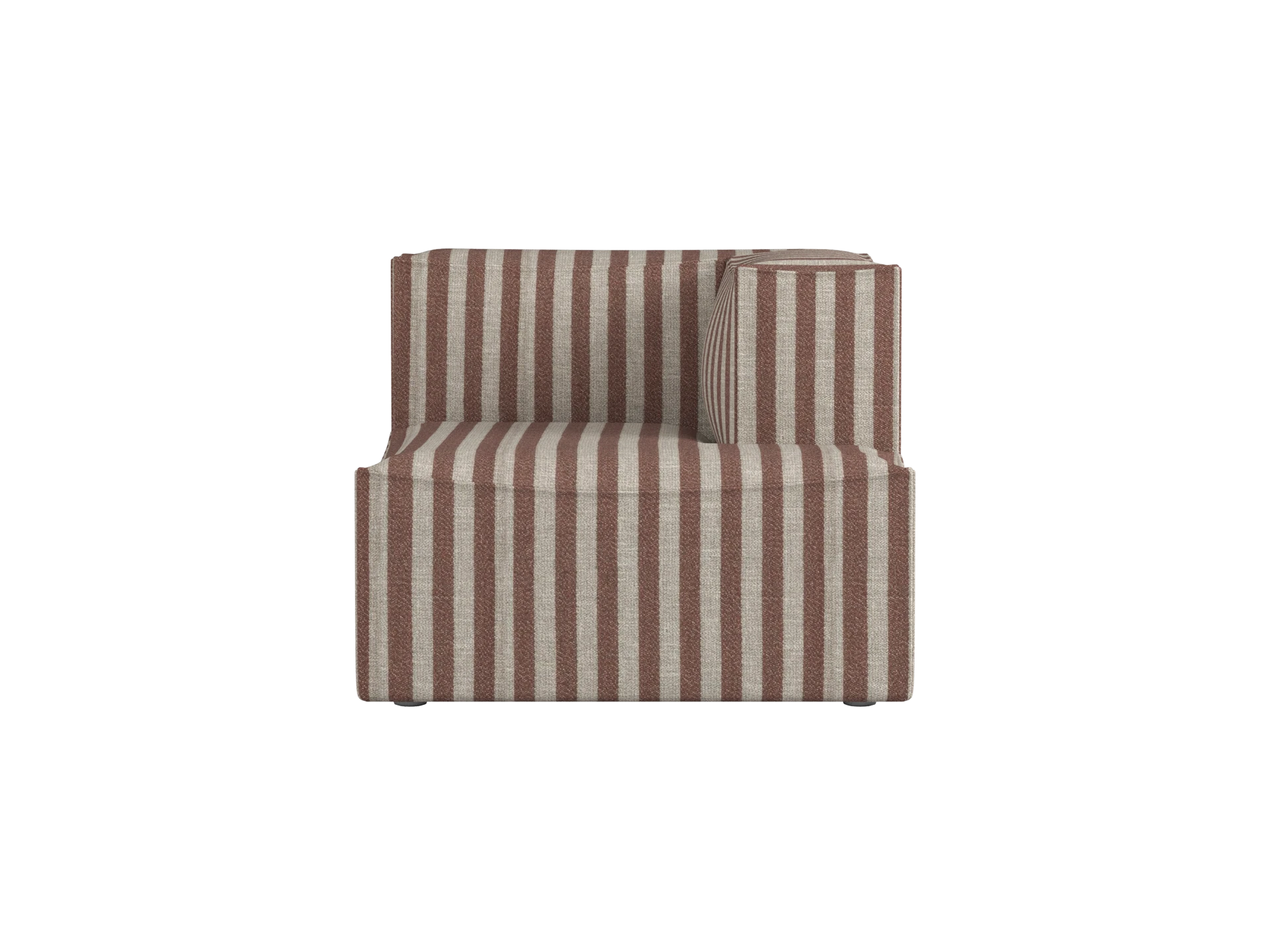 Catena Sofa Chaise Longue Right S601 - Louisiana - Sand/Chocolate