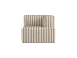 Catena Sofa Chaise Longue Right S601 in Louisiana sand/off-white stripes