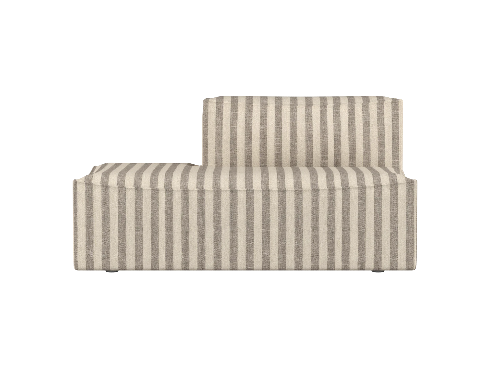 Catena Sofa Open End Left S300 - Louisiana - Sand/Off-White