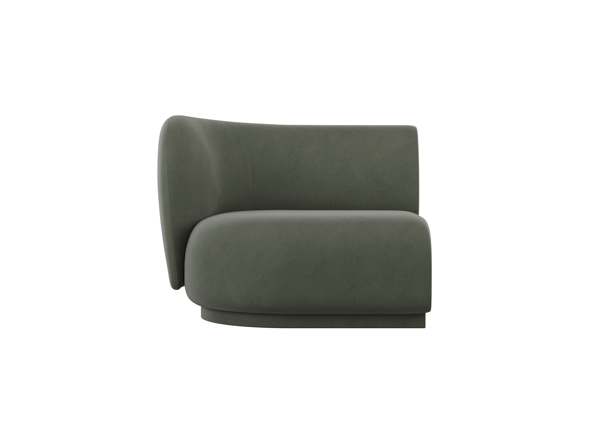 Rico Sofa Armrest Left - Rich Velvet - Pine