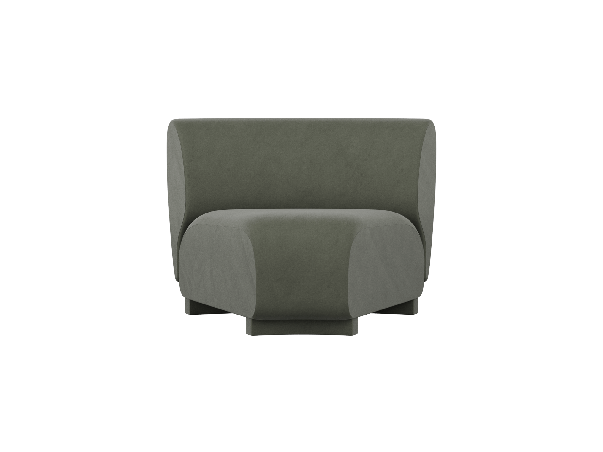 Rico Sofa Corner - Narrow - Rich Velvet - Pine