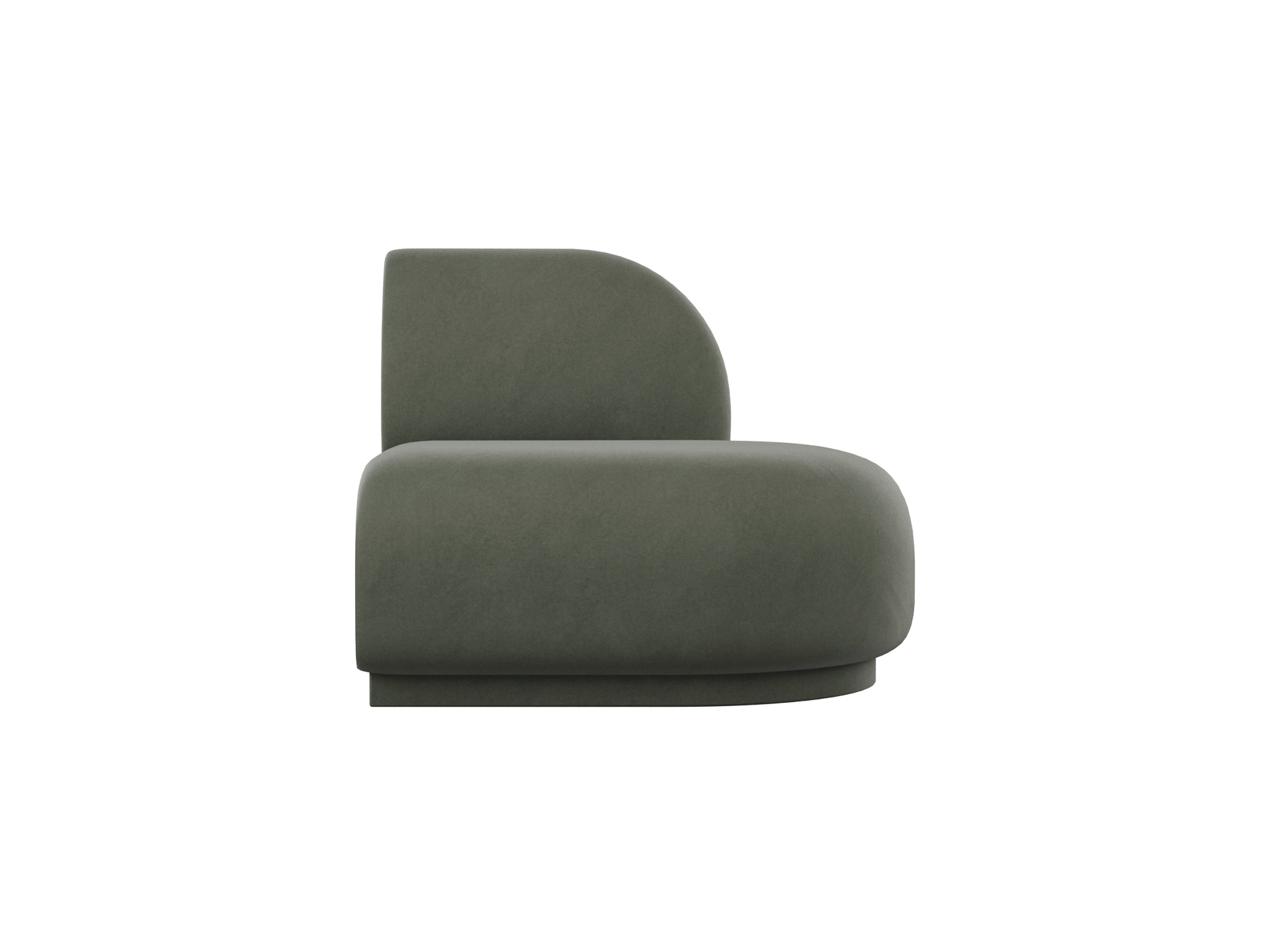 Rico Sofa Open End Left - Rich Velvet - Pine