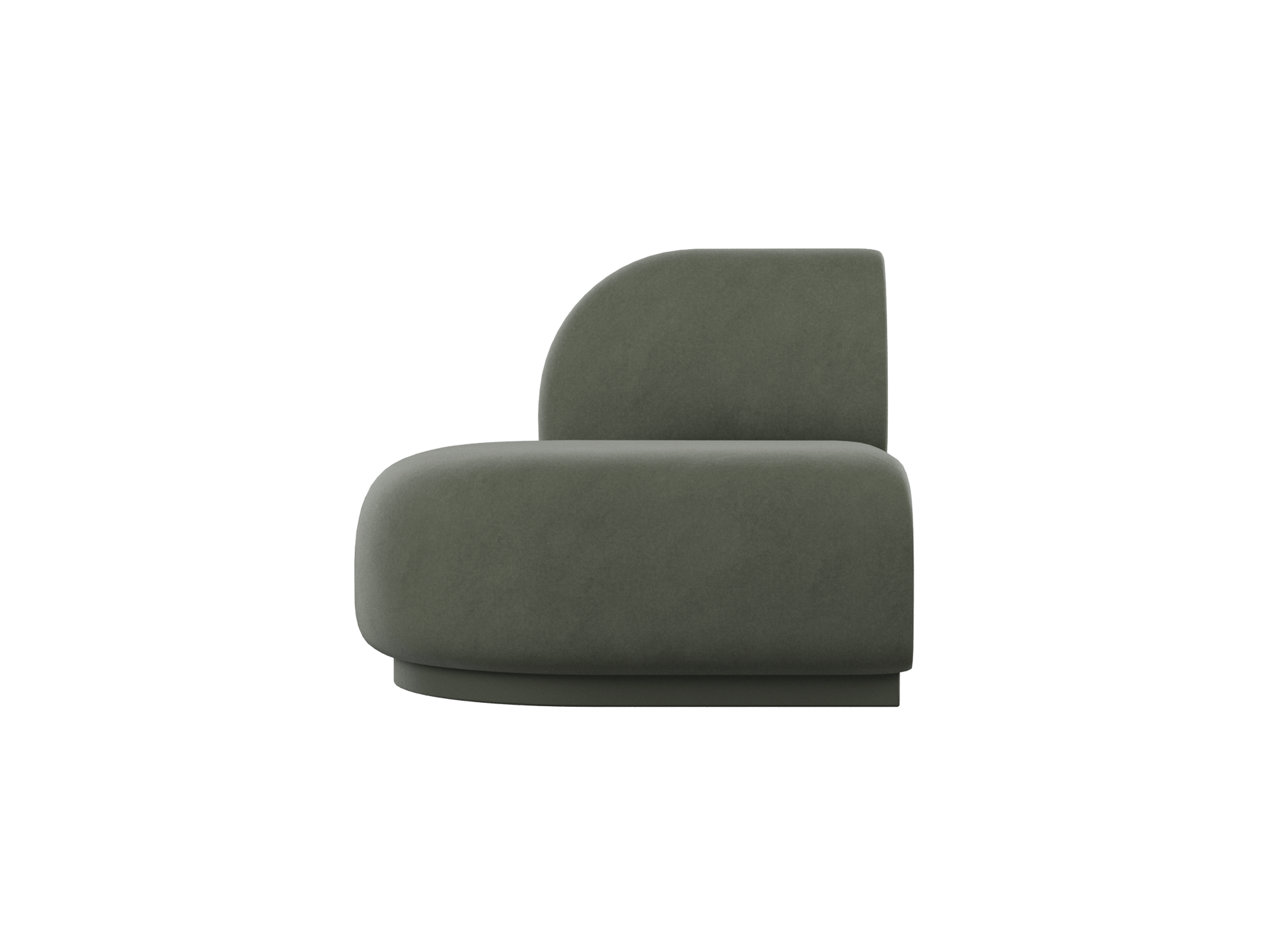 Rico Sofa Open End Right - Rich Velvet - Pine