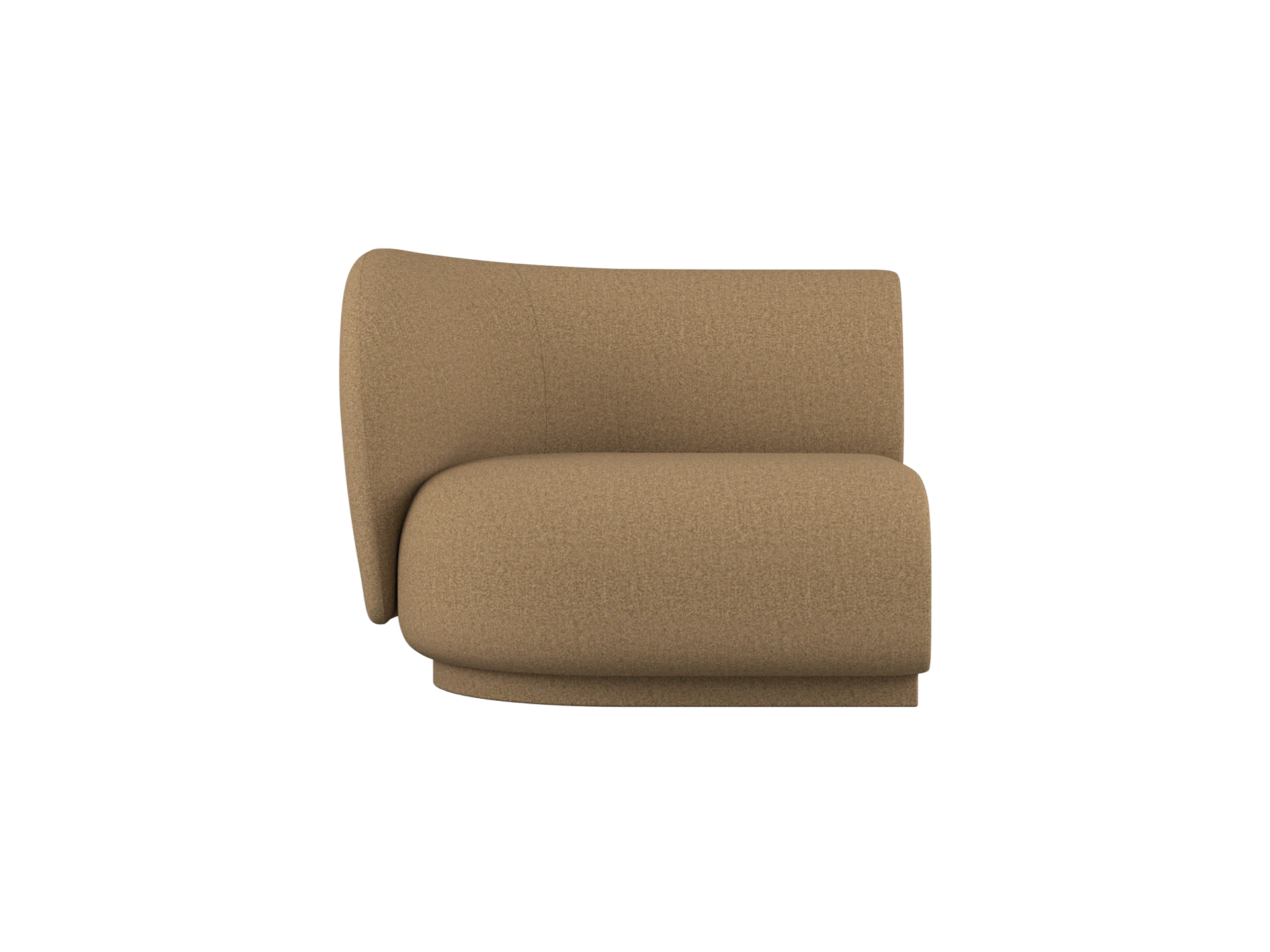 Rico Sofa Armrest Left - Raw Bouclé - Tan