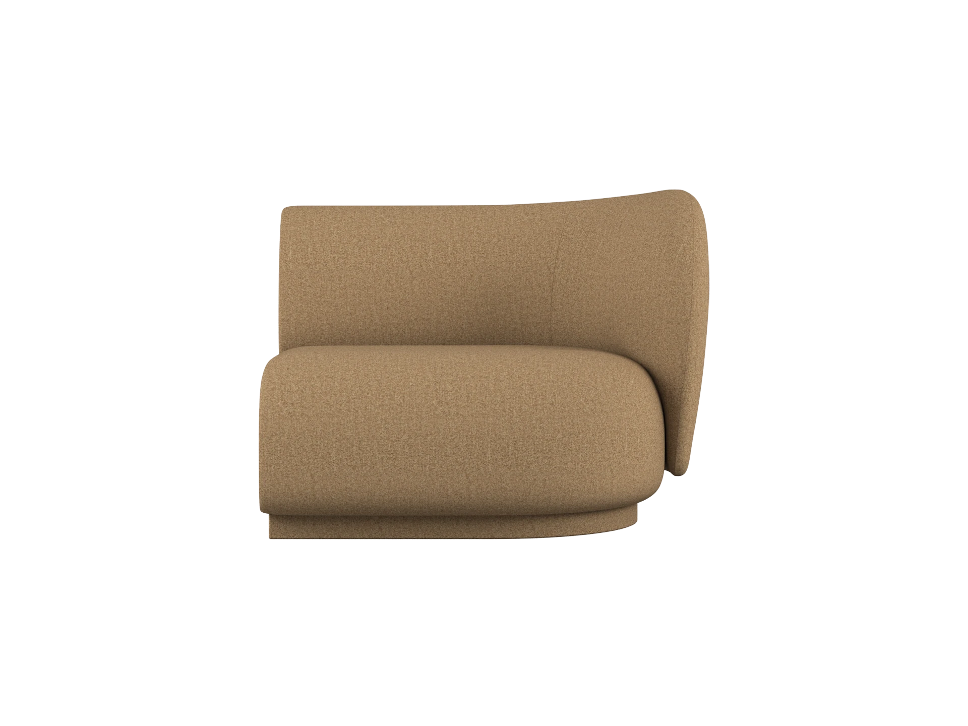 Rico Sofa Armrest Right - Raw Bouclé - Tan